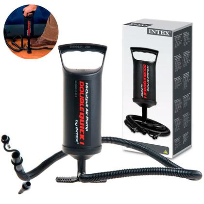 Imagem de Kit piscina azul cristal 581l 58446 com bomba de ar manual intex