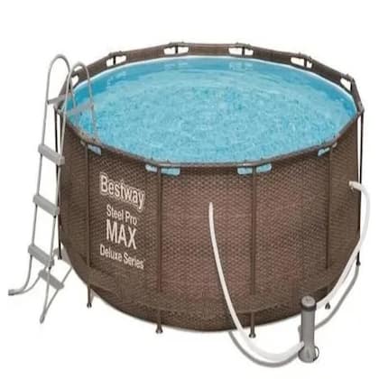 Imagem de kit Piscina Deluxe 9.150L + Cobertura 3,66m - BESTWAY