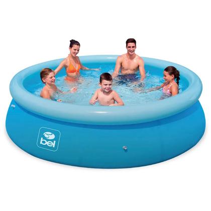Imagem de Kit Piscina Gigante 4600L Inflável 1 Reparo e Bomba De Ar