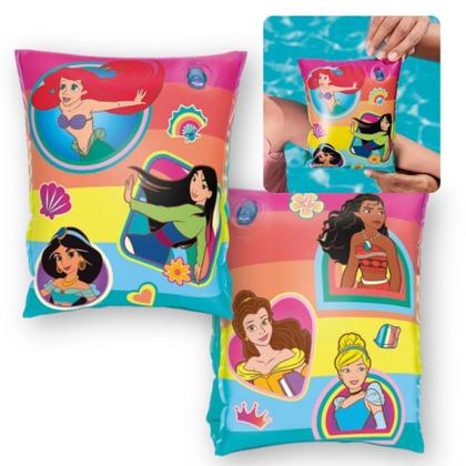 Imagem de Kit Piscina Infantil 1000 L Vollo + Boia de Braco + Bola Das Princesas Disney Inflavel Mor