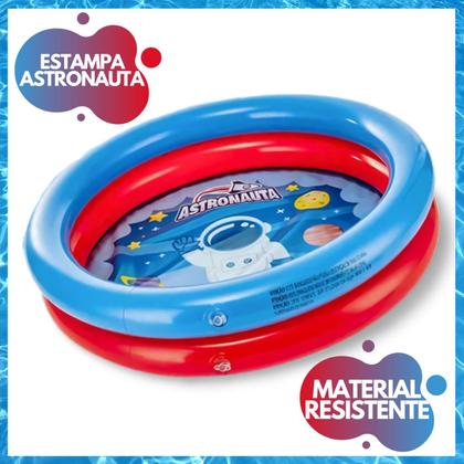 Imagem de Kit Piscina Infantil 21 Litros Criança Inflável 2 Anéis Com 25 Bolinhas Coloridas