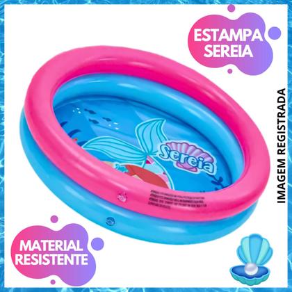 Imagem de Kit Piscina Infantil 21 Litros Criança Inflável 2 Anéis Com 25 Bolinhas Coloridas