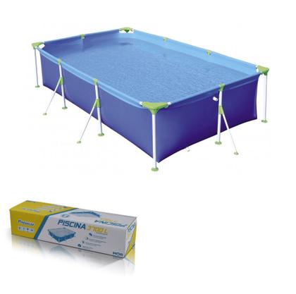 Imagem de Kit Piscina Premium 3700 Litros Capa Forro Filtro Boia Inflável Infantil Animais - 110V Mor