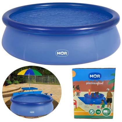 Imagem de Kit Piscina Redonda Inflavel Mor 2400l com Capa e Forro