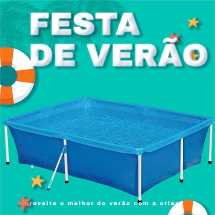 Imagem de Kit Piscina Resistente Com Capa e Forro MOR Proteção e Durabilidade