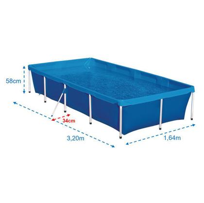 Kit Piscina Standard 3000 Litros + Capa + Forro - Mor Imagem de Kit Piscina Standard 3000 Litros + Capa + Forro - Mor