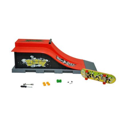 Imagem de Kit Pista Radical Skate Dedo Rampa Fingerboard + Skate Dedo Original - Dm toys
