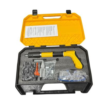 Imagem de Kit Pistola De Pino Fixação 4 Níveis Ajustável Drywal Gesso Com Maleta