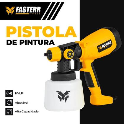 Imagem de Kit Pistola de Pintura HVLP Elétrica 550W 1400ml Com Acessórios