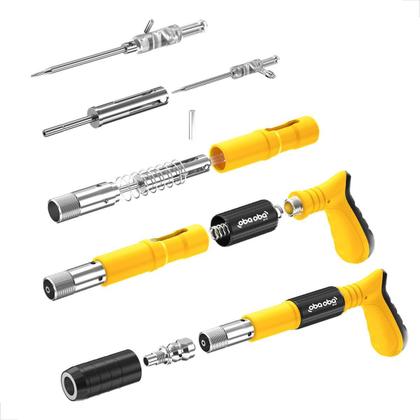 Imagem de Kit Pistola Finca Pino de Fixação Profissional com 220 Pregos Maleta Sem Esforço Rebitadeira