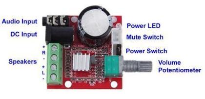 Imagem de Kit Placa Amplificador Digital 15+15 30w Rms Módulo Potência