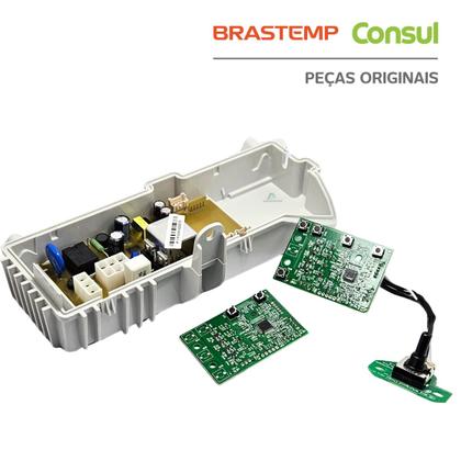 Imagem de Kit placa de potência e interface lavadora brastemp 220v bwh/bwn15a 