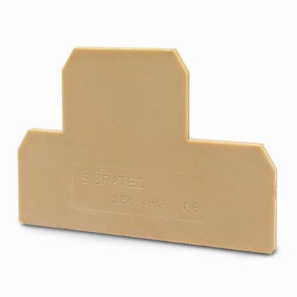 Imagem de Kit Placa Final Bege  Borne SEK Duplo