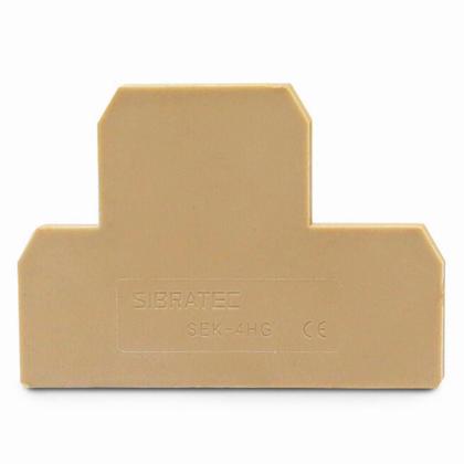 Imagem de Kit Placa Final Bege  Borne SEK Duplo