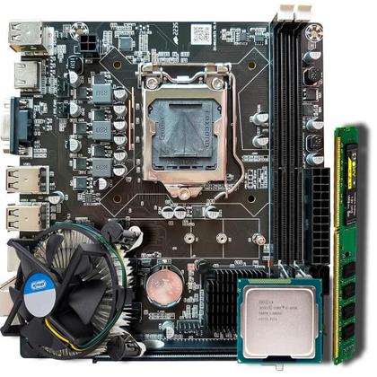 Imagem de Kit Placa Mãe Gt-H61, Core I3-3220, Cooler, Ram 8Gb Ddr3