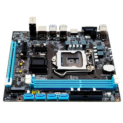 Imagem de Kit Placa Mãe H110, Com Processador i3-6100, Memória RAM 8GB DDR3