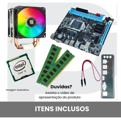 Imagem de Kit Placa Mãe Lga1155 B75 + Processador I5 3470 + 16gb Ddr3 + Cooler Rgb