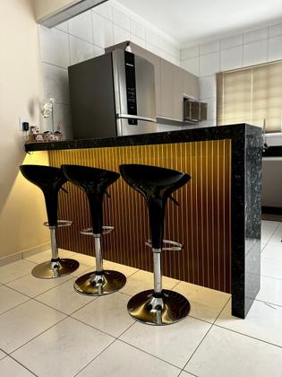 Imagem de Kit Placas Painel Revestimento De Parede Ripado Grande em MDF 90x11