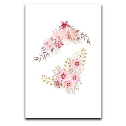 Imagem de Kit Placas Quadros Decorativos 3 pçs 20x30 Flores Rosas