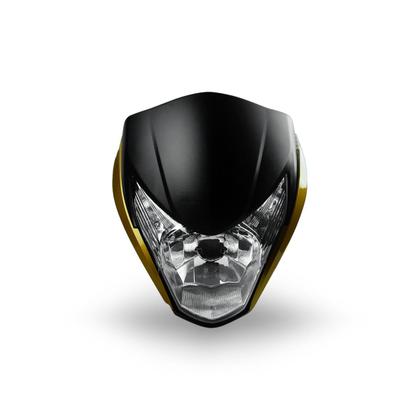 Imagem de Kit Plástico Farol Com Carenagem Bananinha Resistente Completa Frontal Moto Honda Titan 150 Ex 2011