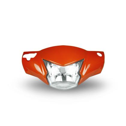 Imagem de Kit Plástico Farol Com Carenagem Completa Bloco Óptico Resistente Frente Moto Honda Biz 125 2018