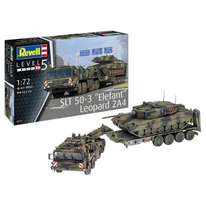 Imagem de Kit Plástico Tanque Slt 50-3 Elefant / Leopard 2A4 1/72 Revell 03311