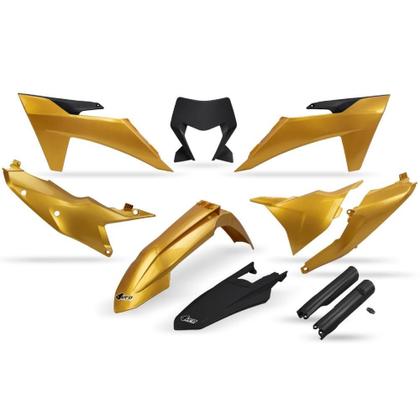 Imagem de Kit Plástico UFO KTM EXC/EXC-F 24/25 c/ Protetor de Bengala