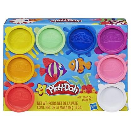 Imagem de Kit Play-Doh Com 8 Potes de Massinha de Modelar Sortidos Festa do Arco-Íris - Hasbro - E5044