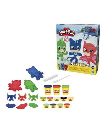 Imagem de Kit play doh herois pj masks massinha de modelar com acessórrios f1805 hasbro