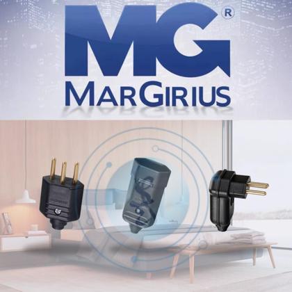 Imagem de Kit Plug 2P+T 20A Macho + Plug 20A PB Femea Preto Margirius