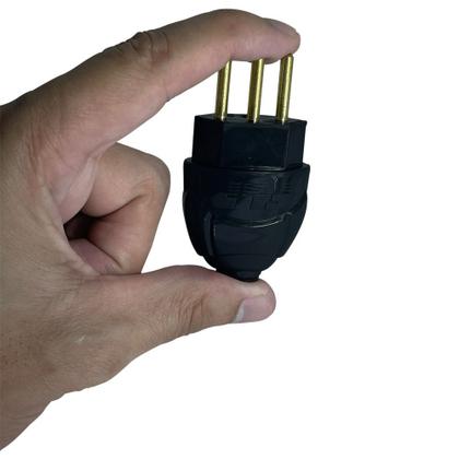 Imagem de Kit Plugue Macho 2p+t 20A + Tomada Fêmea 2p+t 20A Preto