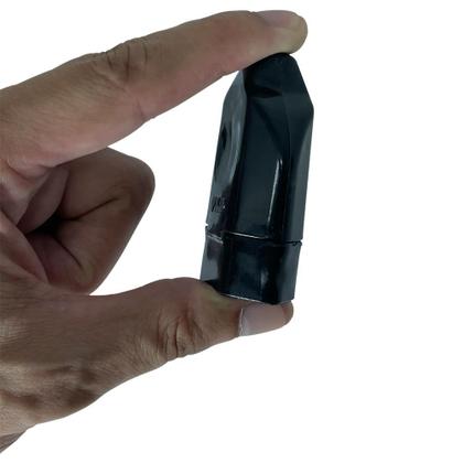 Imagem de Kit Plugue Pino Macho Maciço 2p 10A + Tomada Fêmea 2p 10A Preto