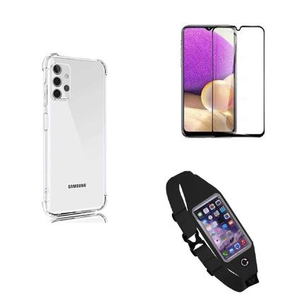 Imagem de Kit Pochete Samsung Galaxy A33 5G + Capinha Anti Impacto + Película de Vidro