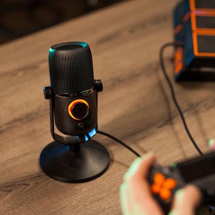 Imagem de Kit Podcast Braço Articulado Thronmax S5 Flex + Microfone Condensador Thronmax M4 Plus