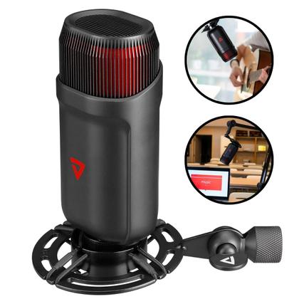 Imagem de Kit Podcast Braço Articulado Thronmax S5 Flex + Microfone Thronmax MDrill Zone