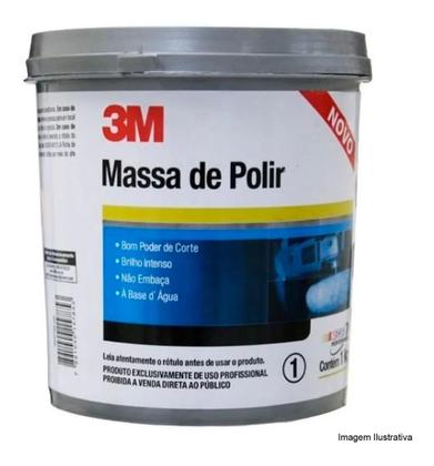 Imagem de Kit Polimento P/ Furadeira Disco + adaptador Massa 3M 2 Boina Polir