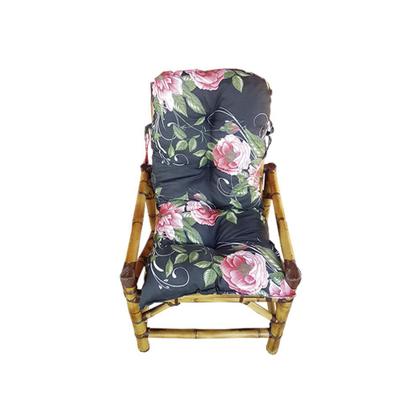 Imagem de Kit Poltrona Bambu 4 L Com Almofadas Para Edícula E Jardim