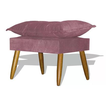 Imagem de Kit Poltrona Decorativa Nina com Puff Opala Preto