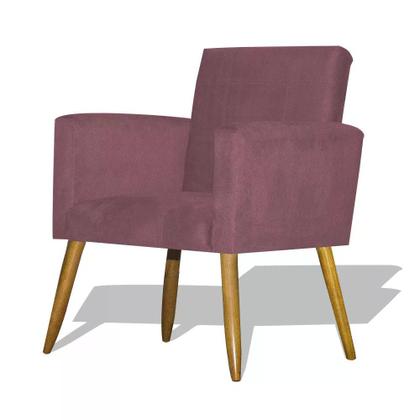 Imagem de Kit Poltrona Decorativa Nina com Puff Opala Preto