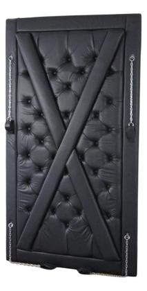 Imagem de Kit Poltrona e Painel Exótico  PRETO  Tapeçaria Parrilha - Decoração Quarto