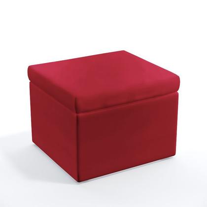 Imagem de Kit Poltrona Namoradeira e 2 Poltronas Decorativas Estofada Nina Com Rodapé com Puff Quasar Sued Vermelho Aradecor