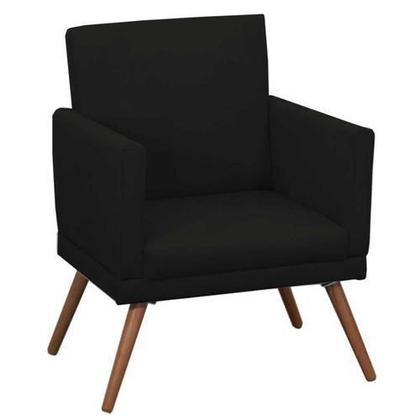 Imagem de Kit poltrona nina + puf preta