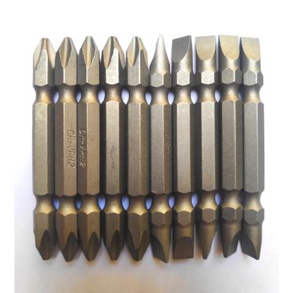 Imagem de Kit Ponteira Parafusadeira Com 10 Bit Ponta Dupla Magnético