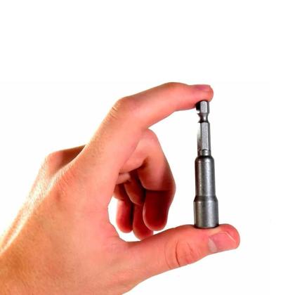 Imagem de Kit Ponteira Soquete Canhão 1/4 Com 5 peças para Furadeira
