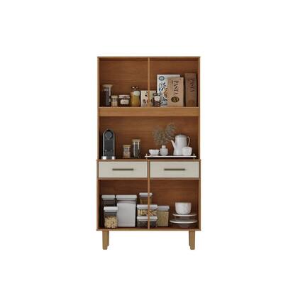 Kit Pop Plus - Armario para Cozinha MDP 4 Portas 2 Gavetas Bege