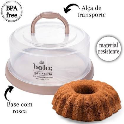 Imagem de Kit porta bolo, queijo, frios, pães, manteiga, torrada e pizza 9 peças Plasutil
