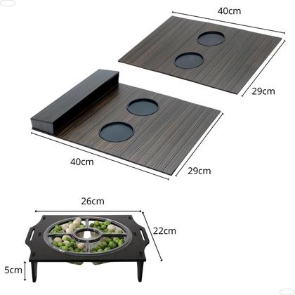 Imagem de Kit Porta Copos E Controle De Sofá + Petisqueira Envio Rápido