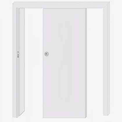 Imagem de Kit Porta de Correr Madeira Lisa 210x70x3,5cm Laca Moldufama