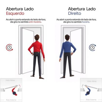 Imagem de Kit Porta de Madeira 210x82cm Batente 16cm Lisa Primer Uniportas