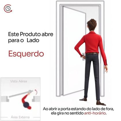 Imagem de Kit Porta de Madeira 210x82cm Batente 16cm Lisa Primer Uniportas